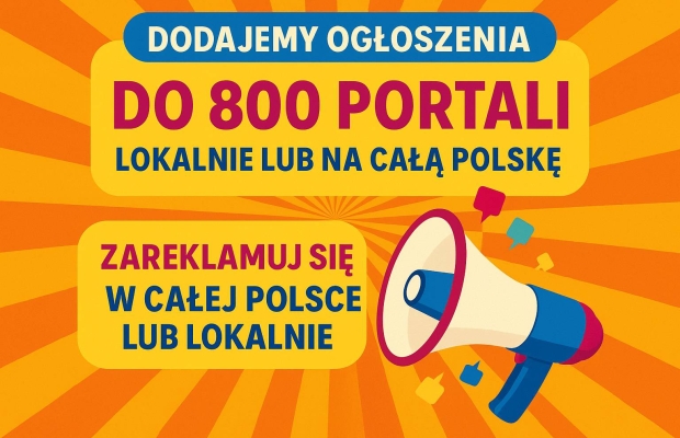Reklama w internecie - lokalna lub ogólnopolska, nawet na 800 portalach